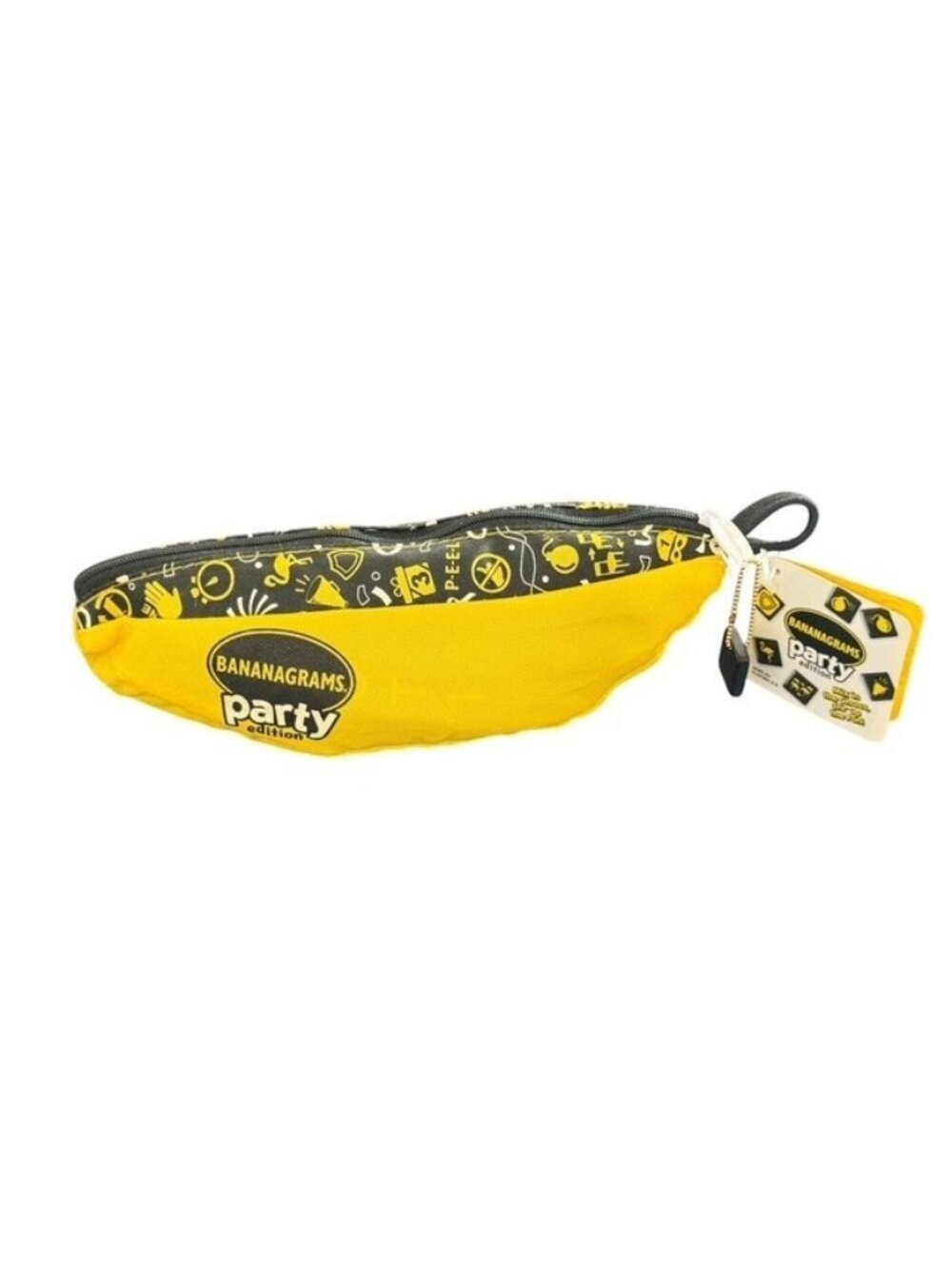 Bananagrams Party Edition Tiles Yellow Banana Pouch Game New with Tags